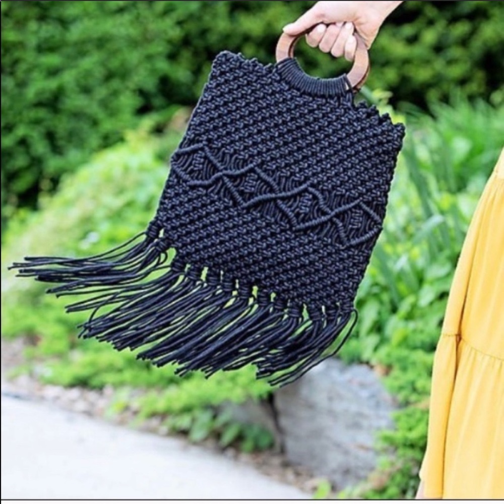 Danielle Nicole Macrame Handbag Box of Style NIP!